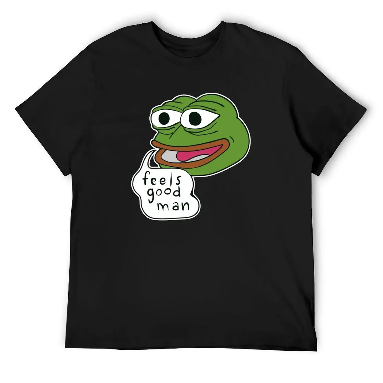 Pepe The Frog Feels good man T-Shirt shirts graphic plus size clothes luxury clothes men