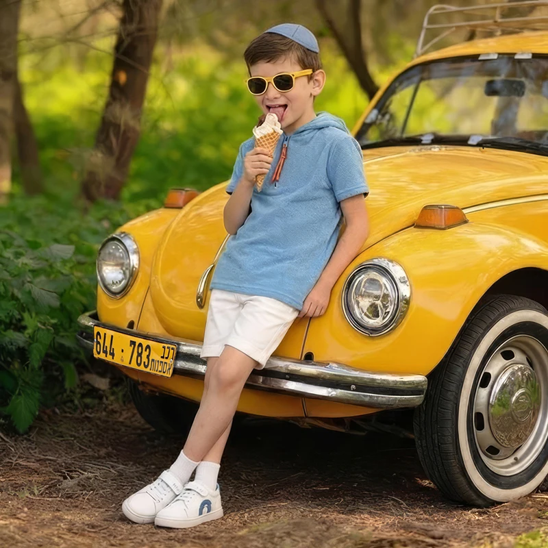 

Летний комплект одежды для братьев и сестер: синяя рубашка для мальчиков и девочек, платье для девочек, на молнии, с разноцветным шнурком, подростковый наряд