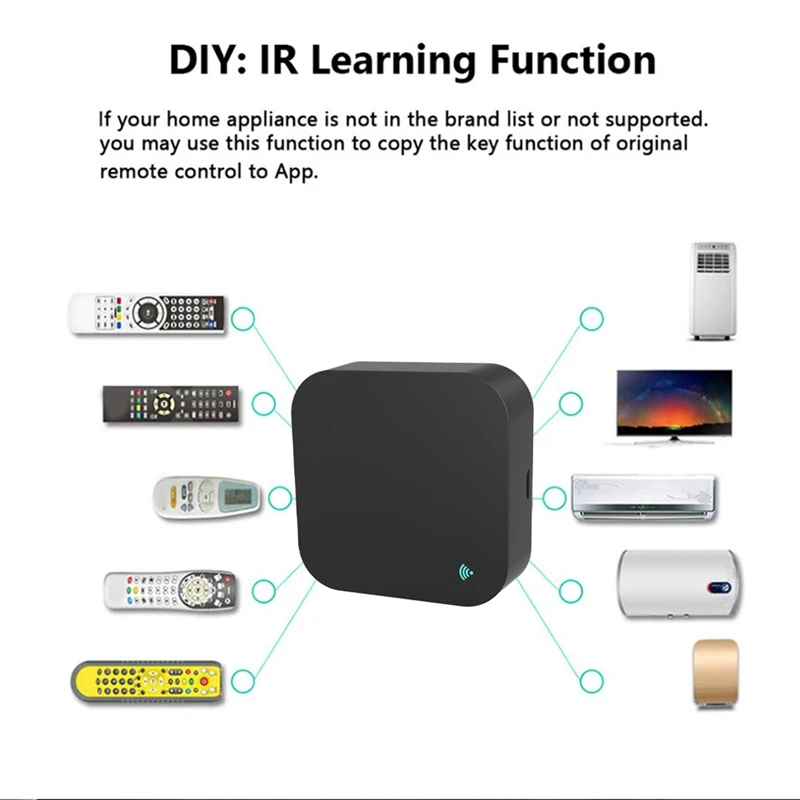 Tuya รีโมทคอนโทรลอัจฉริยะ WIFI RF R 433MHz/315MHz รองรับ Alexa Google Home-ใช้ได้กับเครื่องปรับอากาศและทีวี