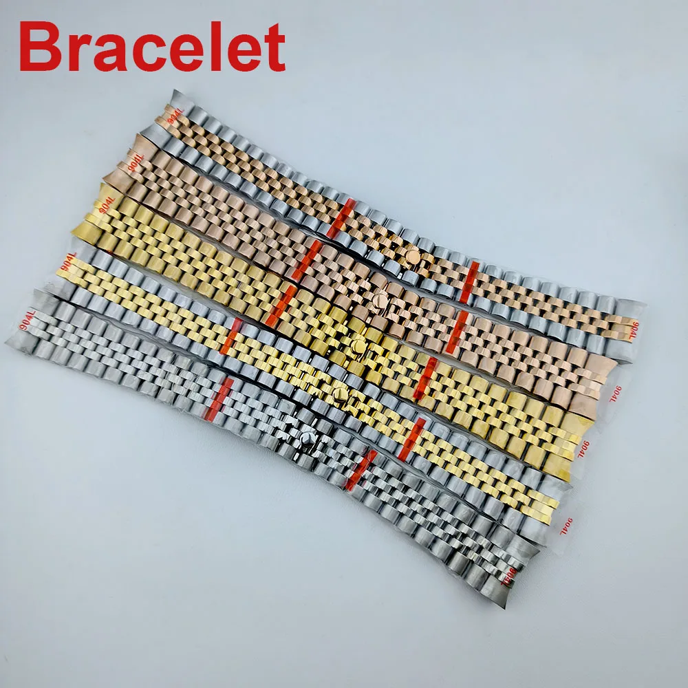 

Stainless Steel Watchbands Bracelet 20mm for Presidential Bracelet Women Men Silver Solid Metal Watch Strap Accessorie