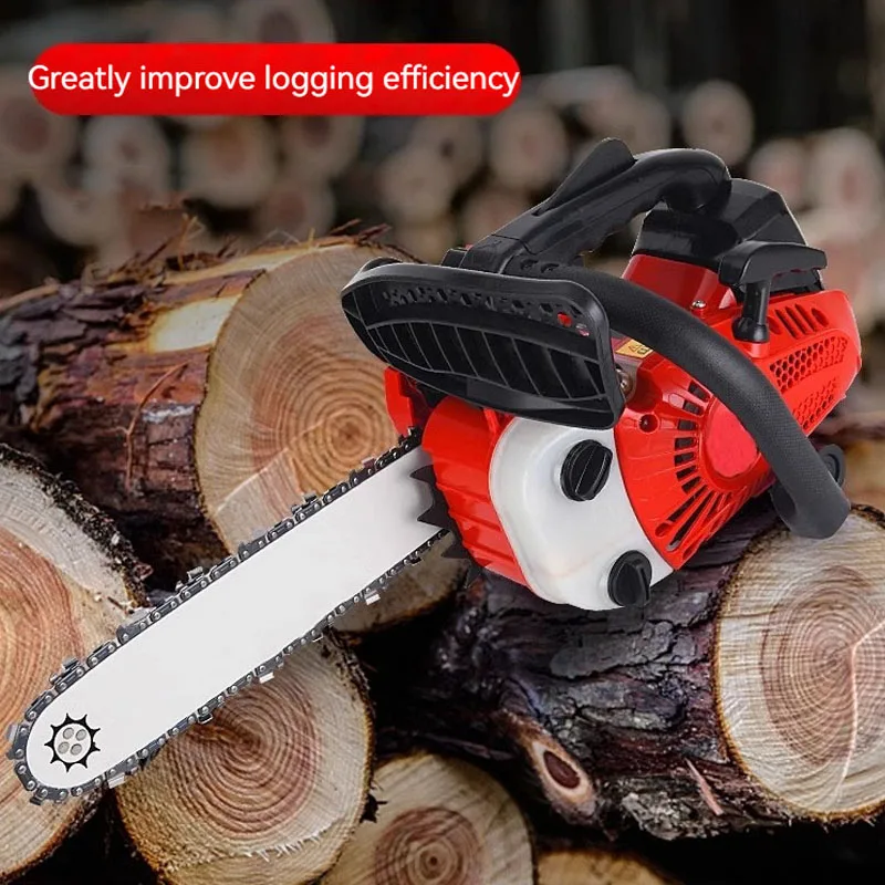 Portable Gasoline Saw Household Moso Bamboo Logging Saw Can Handheld Logging Saw Branch Cutting Tool Chainsaw 12 Inch