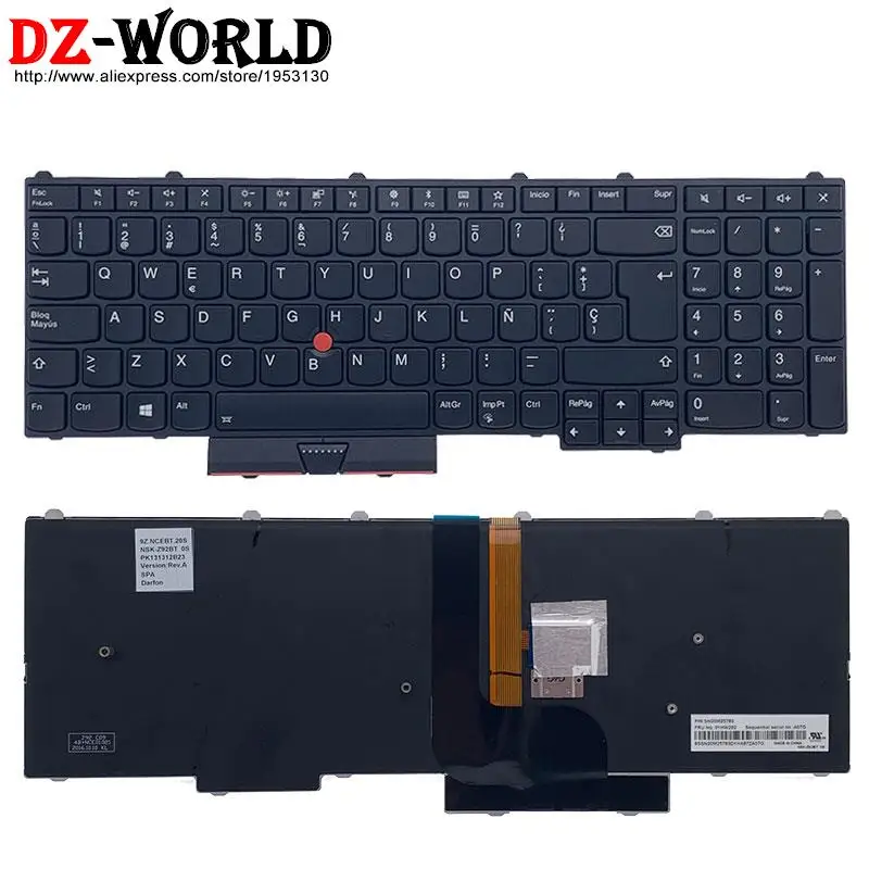 Backlit Keyboard for Lenovo Thinkpad P51 P71 P50 P70 Laptop UK SP PT BR US NO CFR KZ IT SK IS CZ LT ARA HB IL Spanish Portuguese