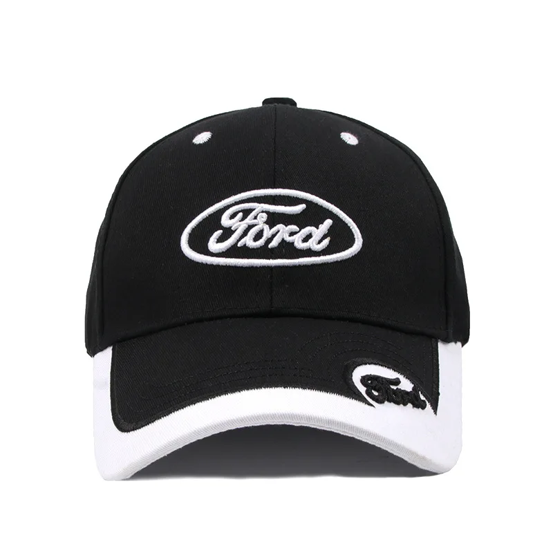 Embroidered Car  For Ford Baseball Cap Curved Brim F1 Racing Cap Duck Tongue