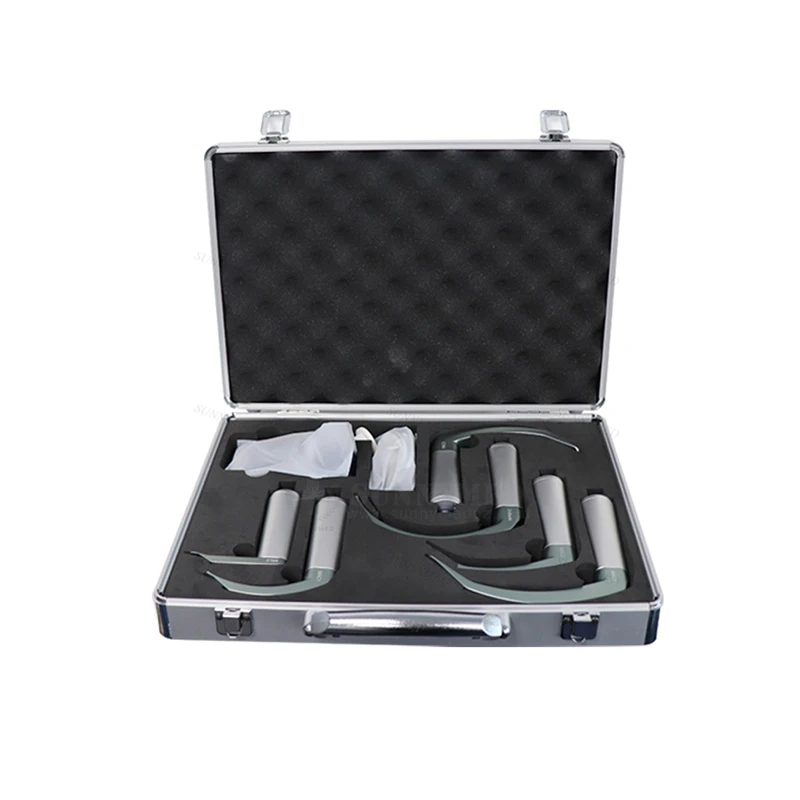 SY-P020N Good quality reusable anesthesia video laryngoscope with Mac 1 2 3 4 D blade