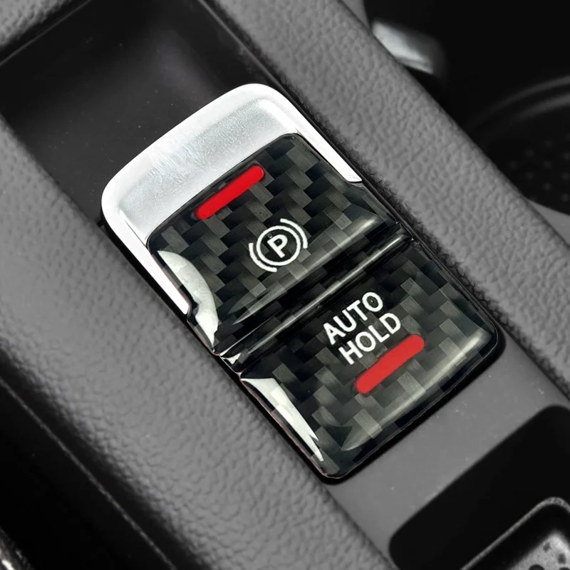 2Pcs Car Styling Handbrake Shift Panel Button Cover Trim Sticker For VW Golf 7 7.5 MK7 Arteon CC 2015-2019 Interior Stickers - view 3