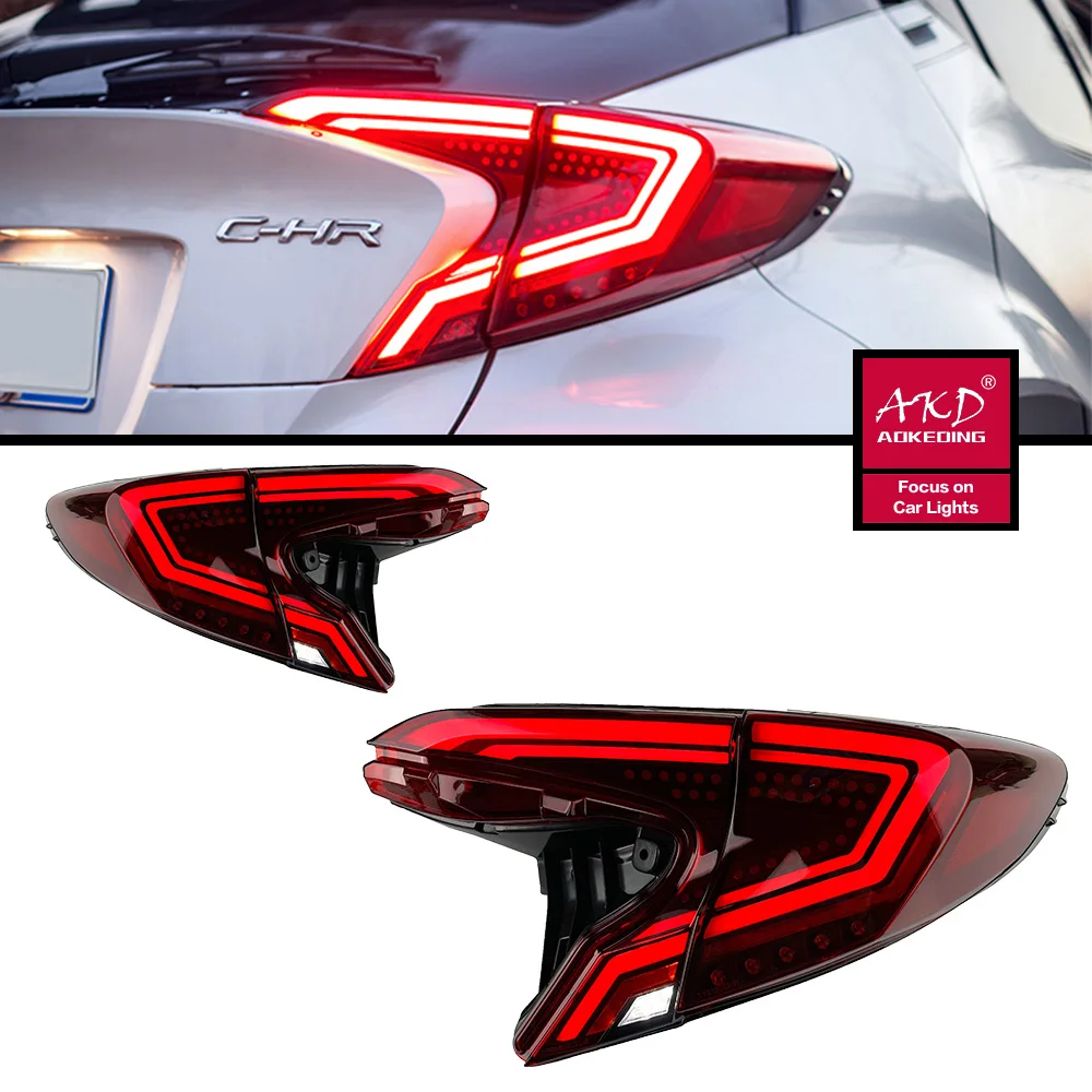 Taillight For 18-21 CHR Tail Lights With Sequential Turn Signal Animation Brake Parking Lighthouse Facelift