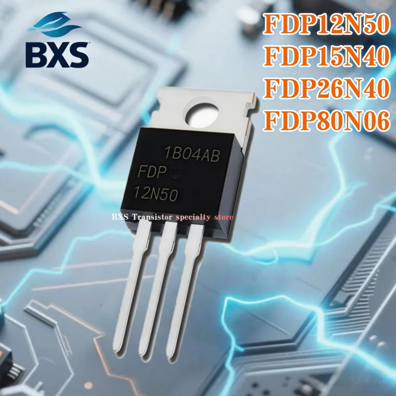

FDP FDP80N06 80N06 FDP24N40 24N40 FDP26N40 26N40 FDP12N50 12N50 FDP15N40 15N40 TO-220 MOSFET 10 шт.