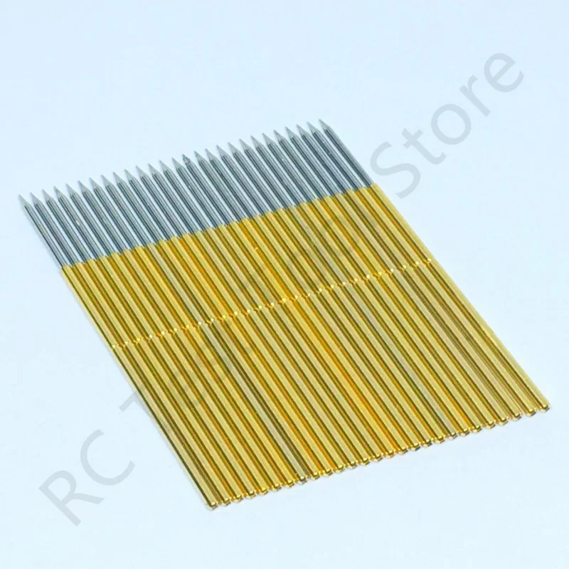 20/100PCS PL75-B1 Spring Test Probe PL75-B Nickel Plated Sharp Tip Head Dia 0.74mm PCB Test Pin Pogo Pin Length33.35mm Dia1.02mm