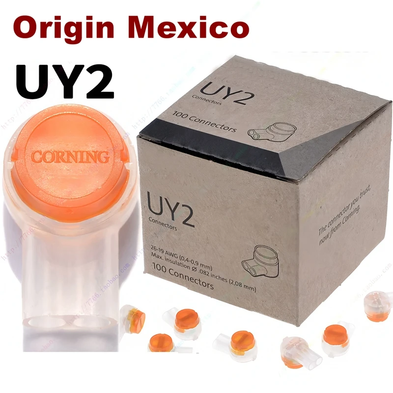 20/100PCS Lot 100% Genuine Original Mexico UY2 Butt Connectors K2 Telephone Wire Adapters For 26-19AWG Wires Engineering
