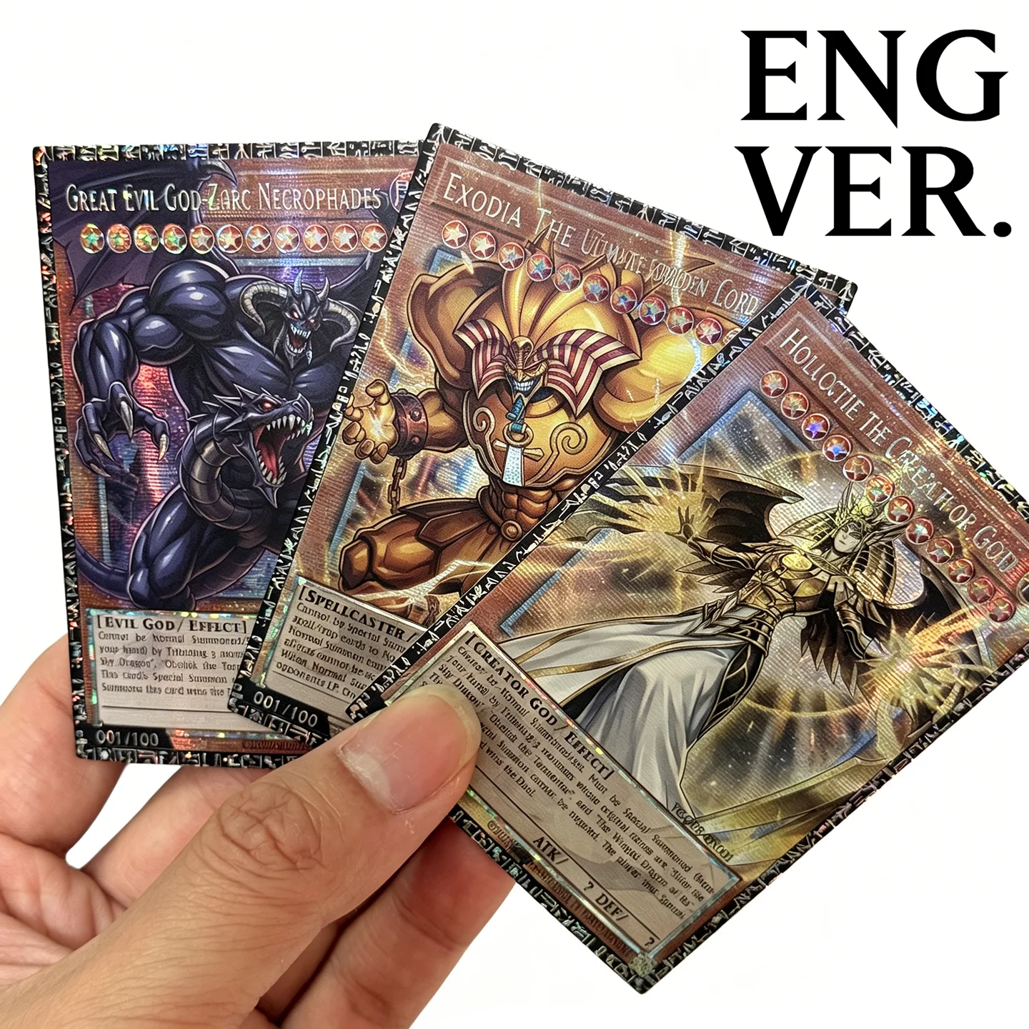 Yu-Gi-Oh! Collection DIY Proxy Cards Zoku Nekurofuadesu Holactie The Creator of Light Cards  MASTER RARE OVERFRAME Not Original