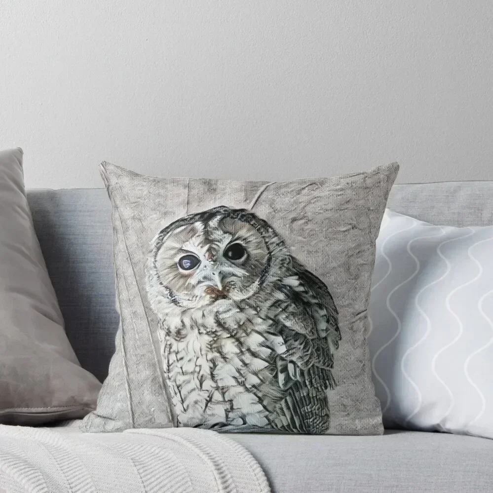 Tawny Owl Throw Pillow Rectangular Cushion Cover Pillow Covers Decorative pillow