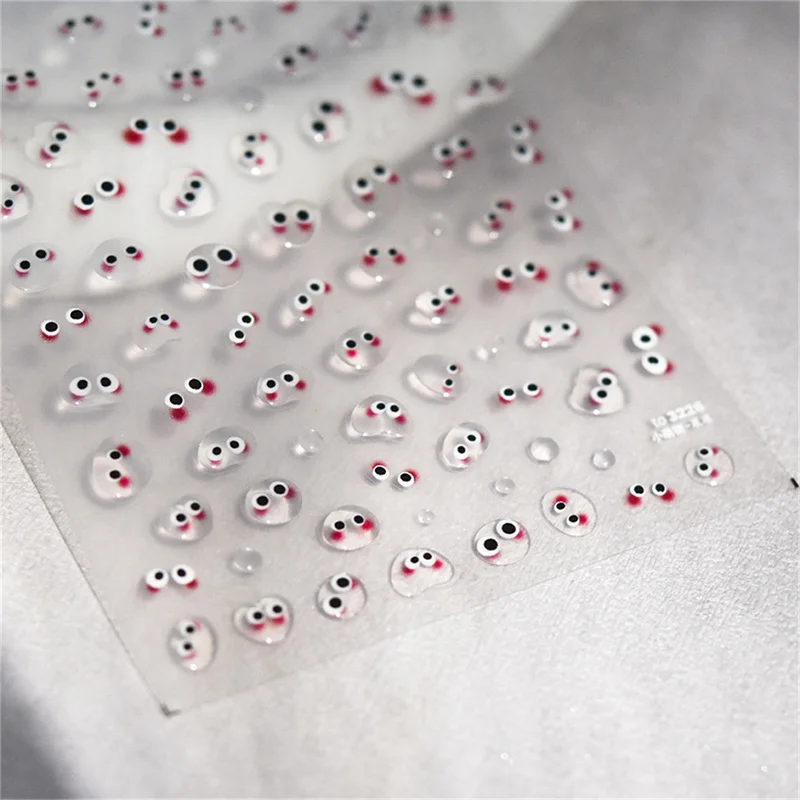 1 個日本語 5D 漫画顔ネイルアートステッカーかわいいアクリル面白いネイルデカールスライダーネイルデコレーション DIY マニキュアアクセサリー