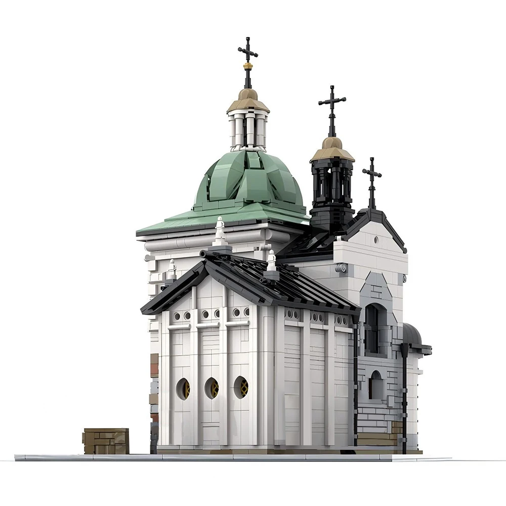 2724PCS Architectuur Modulaire Adelbert Kerk DIY Assemblage Speelgoed Bouwsteen Model Kinderkerst Kasteel Cadeau