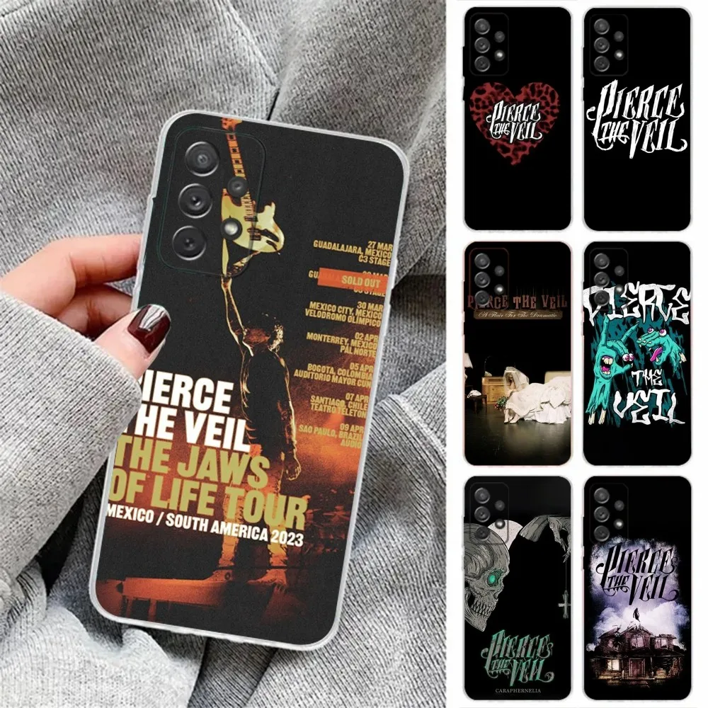 

P-Pierce The Veil Band Phone Case For Samsung Galaxy,A31,A33,A52,A13,A02,A53,A50,A73,A72,A40,A20,A23,A54,A14,A34 Back Cover