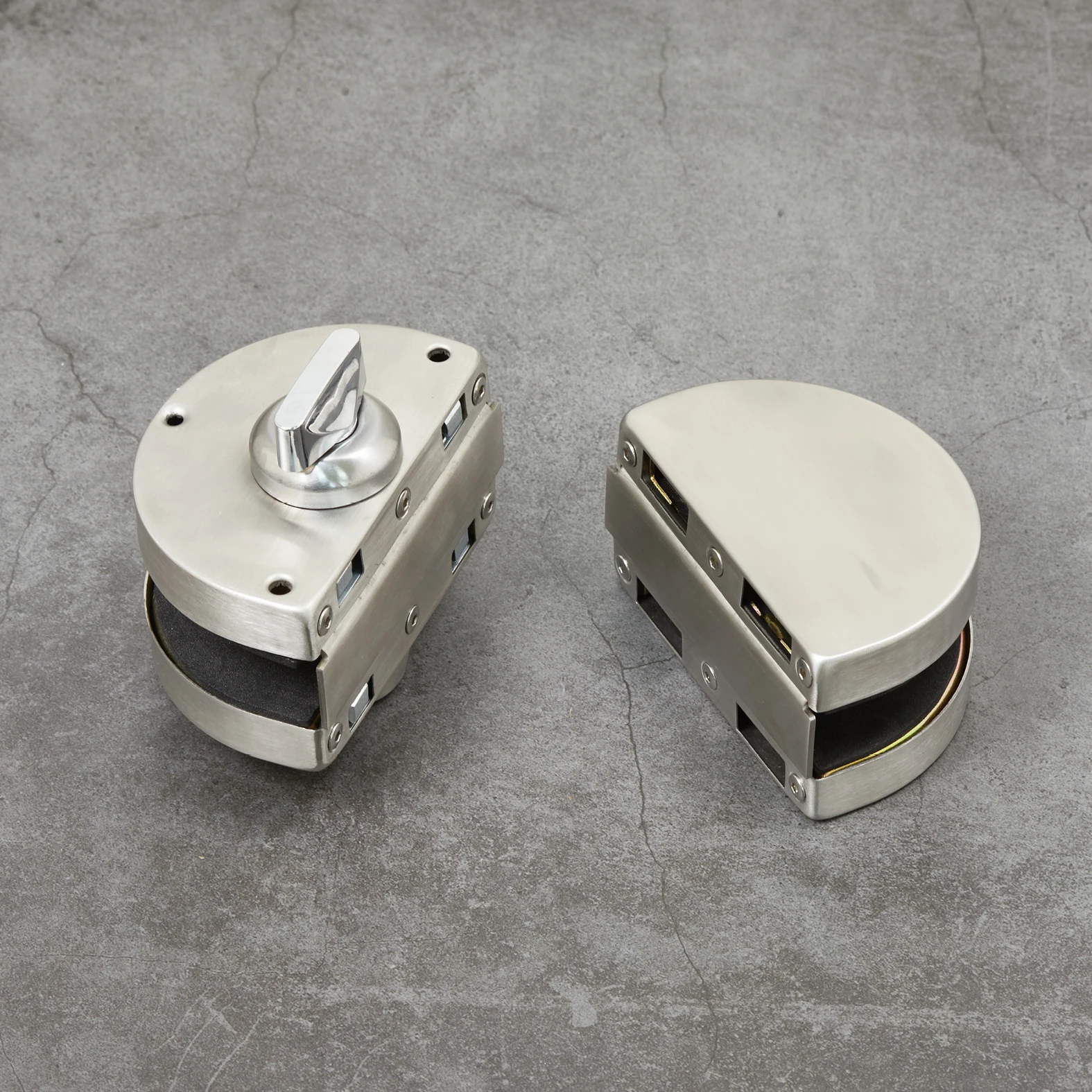 15MM glass door special ground lock without opening hole latch