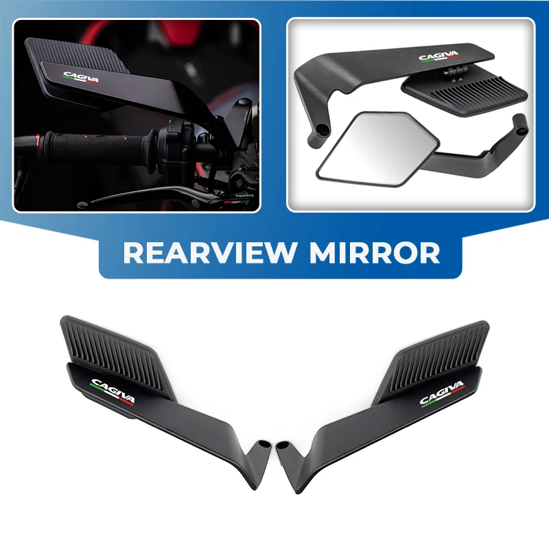 

Модернизированное легко заменяемое зеркало заднего вида с фиксированным ветровым крылом для мотоцикла Cagiva Mito 125 Raptor 650 Canyon 500 SP525 Navigator