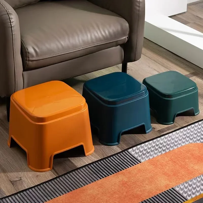 Thickened Plastic Stool Stackable Low Bench Non Slip Seat Sturdy Household Chair Adult Children Footrest Home Furniture