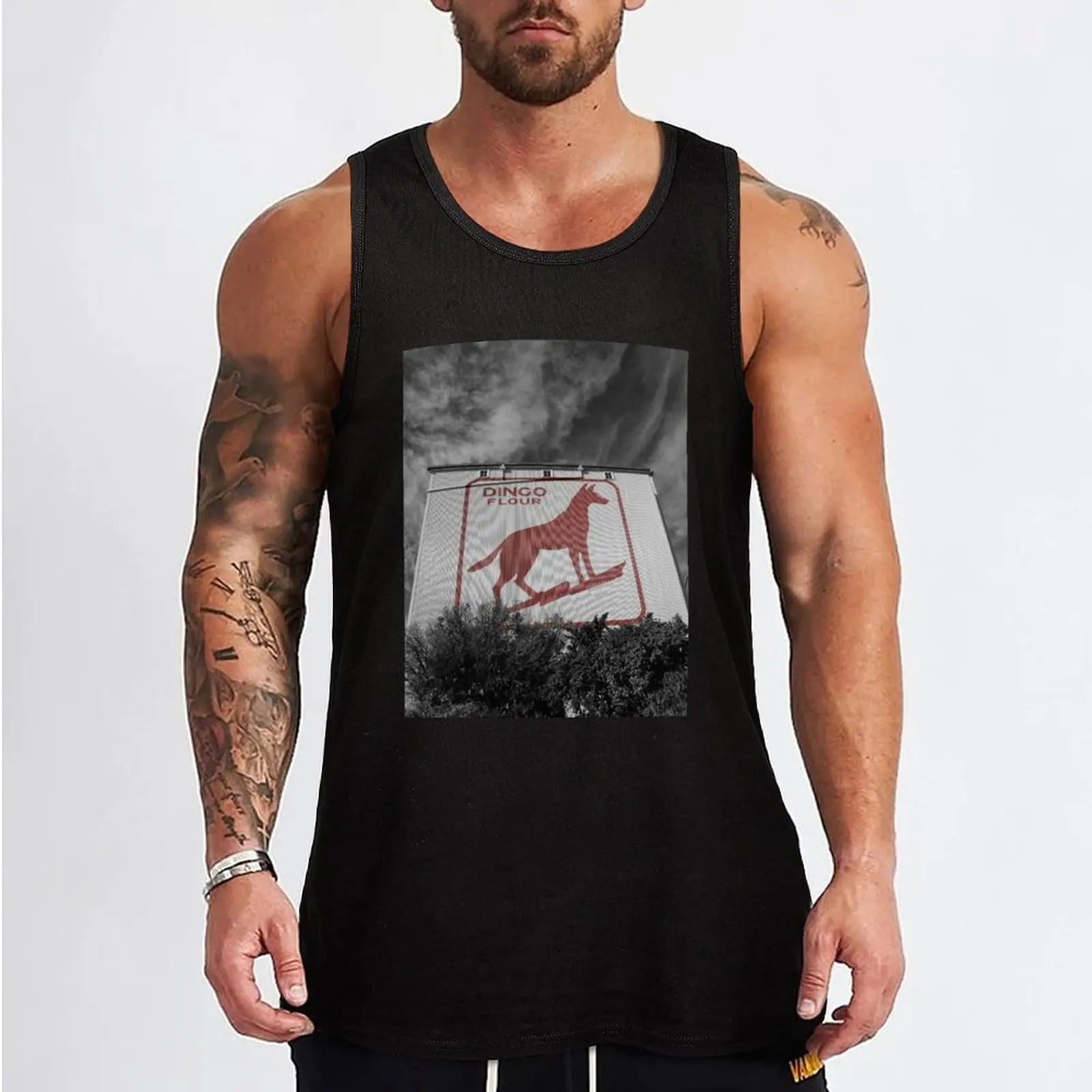 Hounded Splash - North Fremantle Dingo Tank Top Vest for boy men gym clothing T-shirts men Sleeveless T-shirt