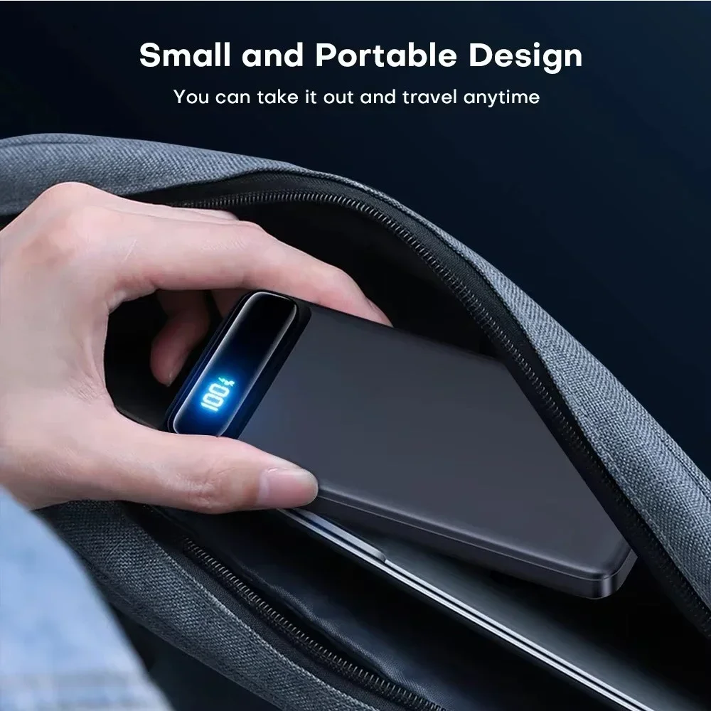 10000mAh Power Bank 22.5W Portable Charger Auxiliary Battery Pover Bank Super Fast Charging Powerbank for iPhone Samsung Xiaomi