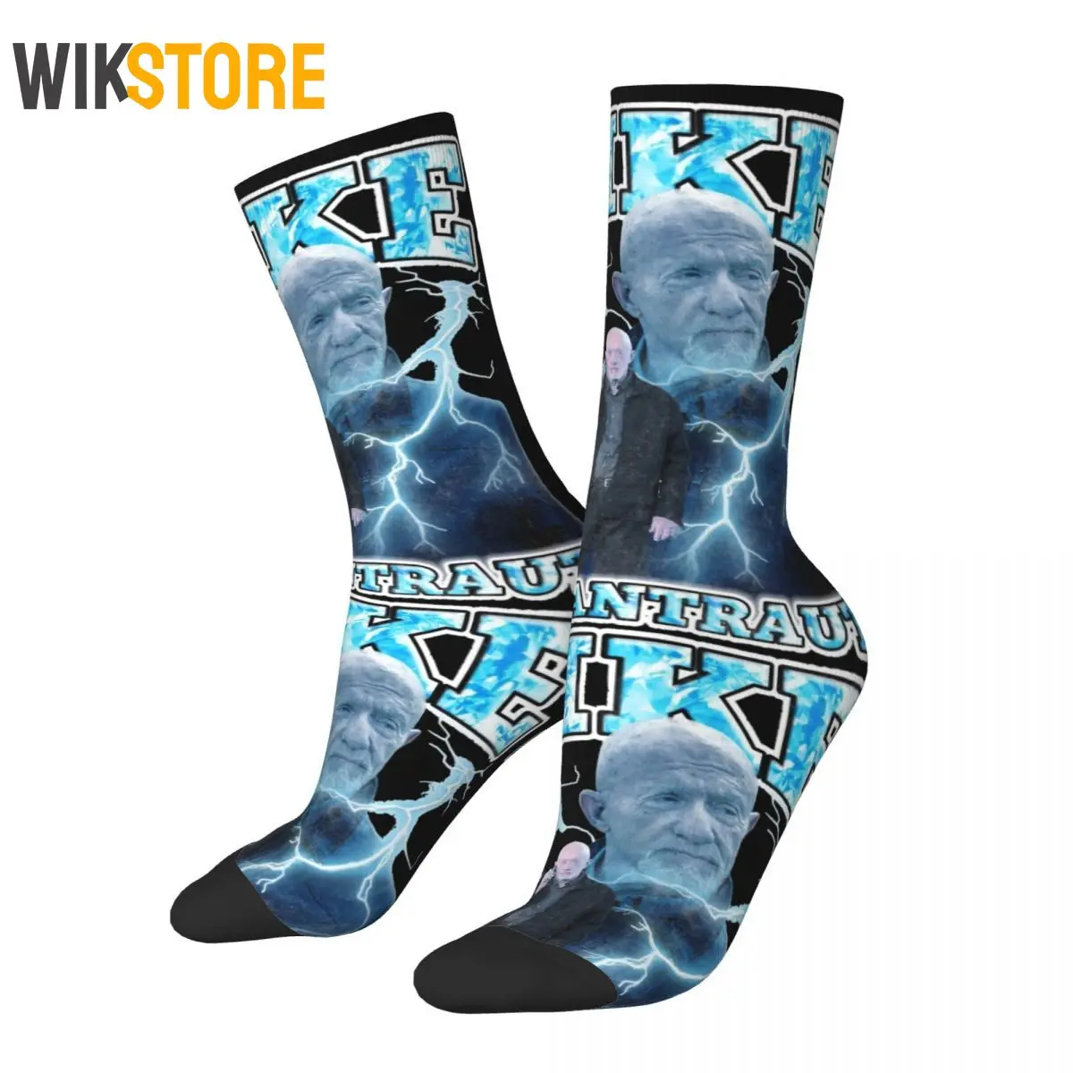 

Autumn Winter Fashion Unisex Mike Ehrmantraut Breaking Bad Vintage 90's Socks Sweat Absorbing Soccer Socks