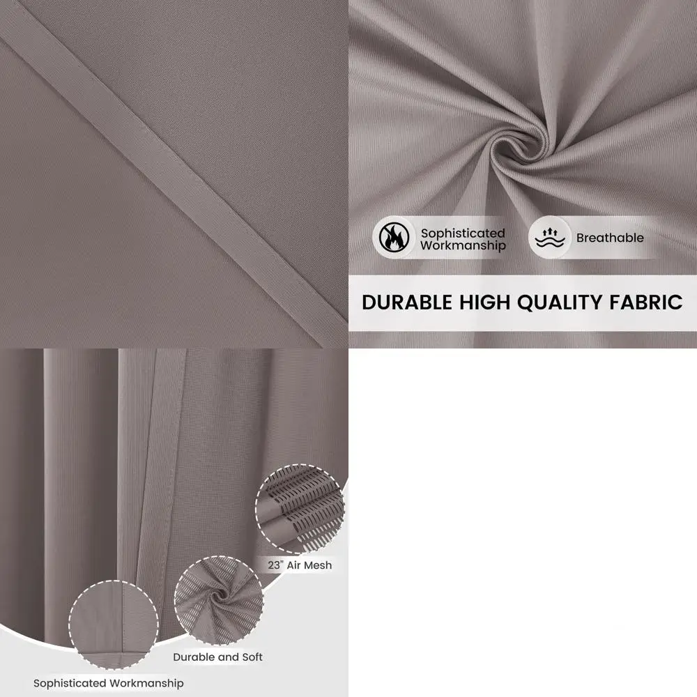 

Огнестойкие больничные шторы для зонирования с люверсами, серые, 5x8 футов