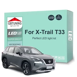 12Pcs LED Interior Light Bulb For All New Nissan X-Trail Xtrail X Trail T33 2022 2023 2024 Canbus Indoor Lamp Car Accessories