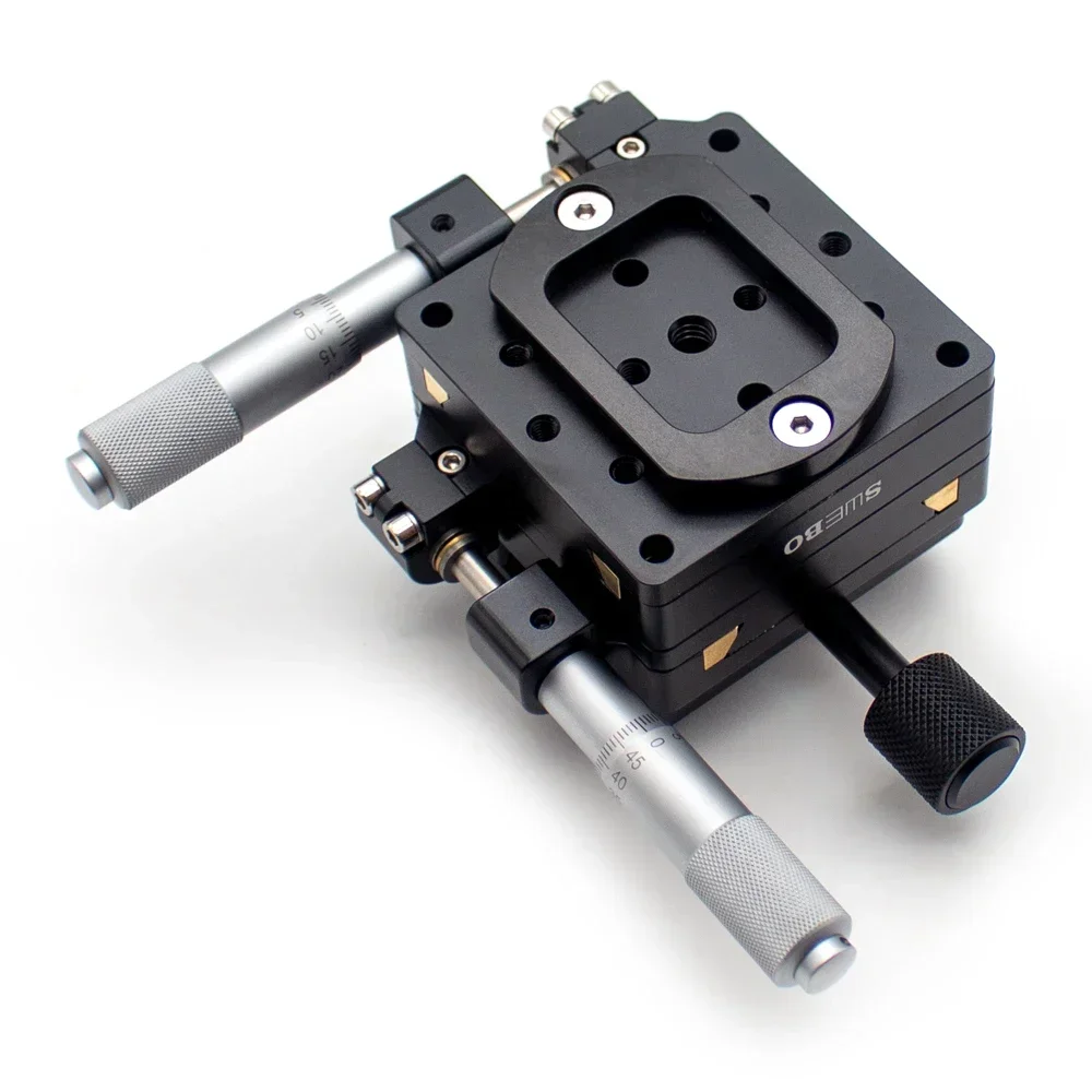 XY Axis Micrometer Fine-tuning Slide Accuracy 0.01MM Macro Photography Stacking Pan-Tilt Close-up Shooting Displacement Platform