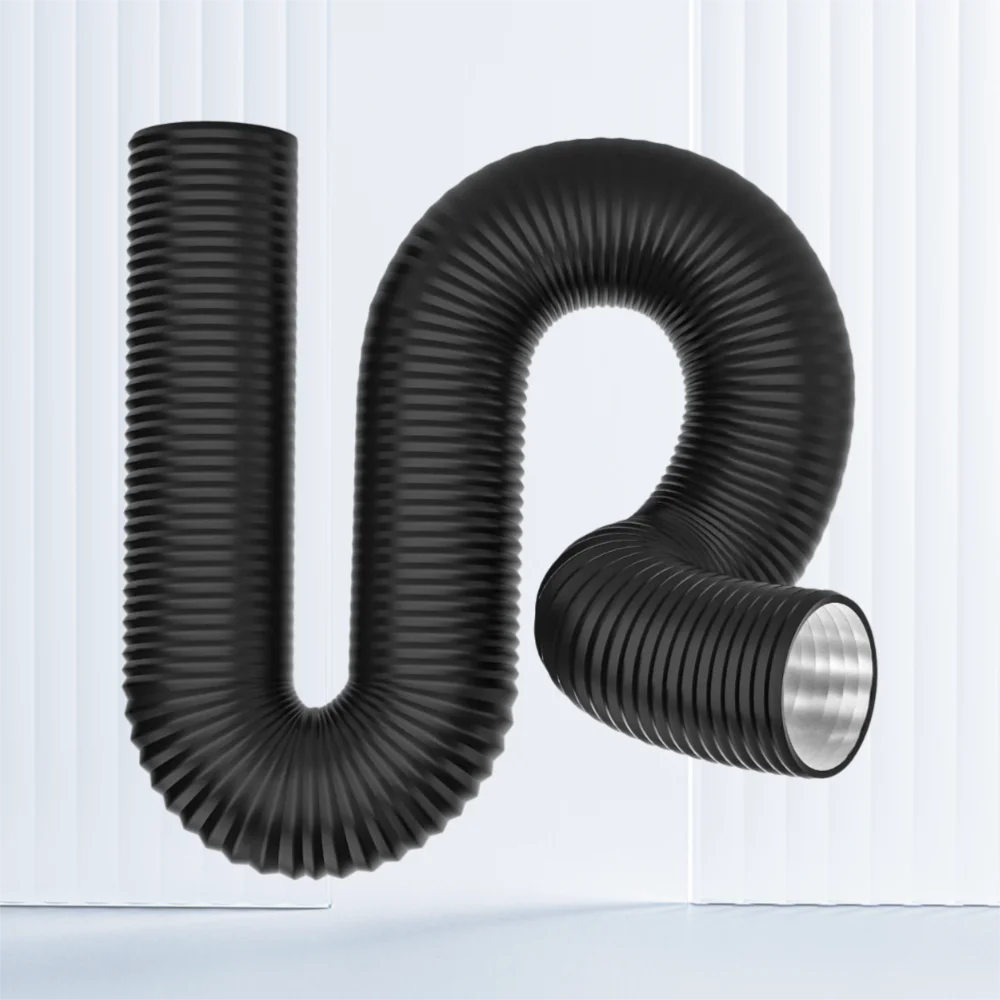 Professional 6/7 inch Dryer Vent Hose Insulated Aluminum Foil Air Ducting 3 Layer Protection Flexible Exhaust Pipe Kitchen