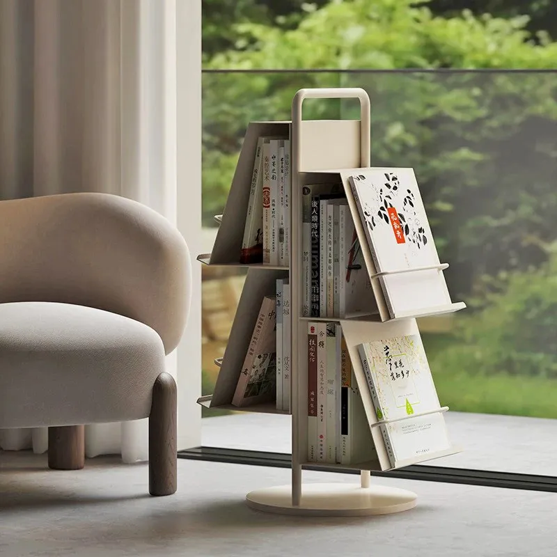 Magazine Rack Floor To Wall Bookshelf Living Room Shelf Multi-layer Storage Rack Minimalist