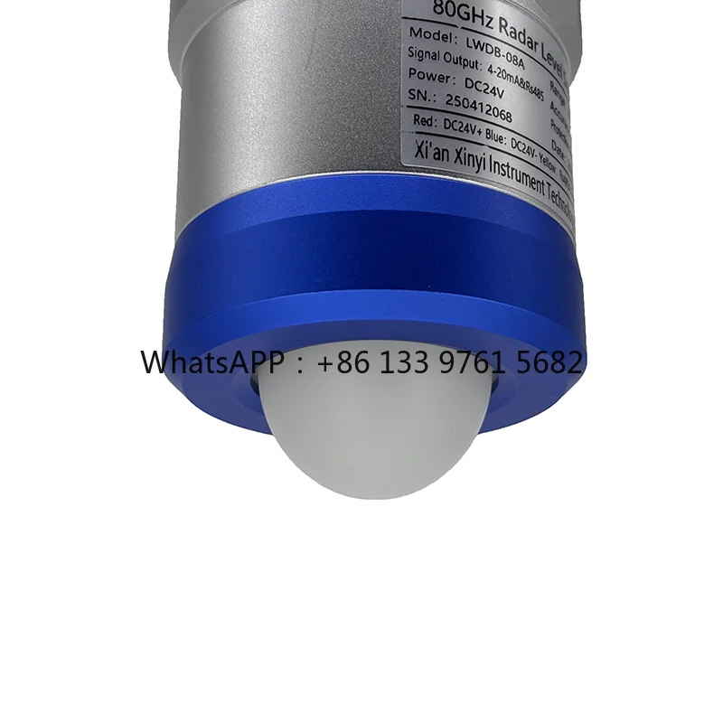 Liquid Cement Silo Water Level Gauge Non-contact Water tank Level Alarm Sensor 80 GHz Factory Radar Level Transmitter