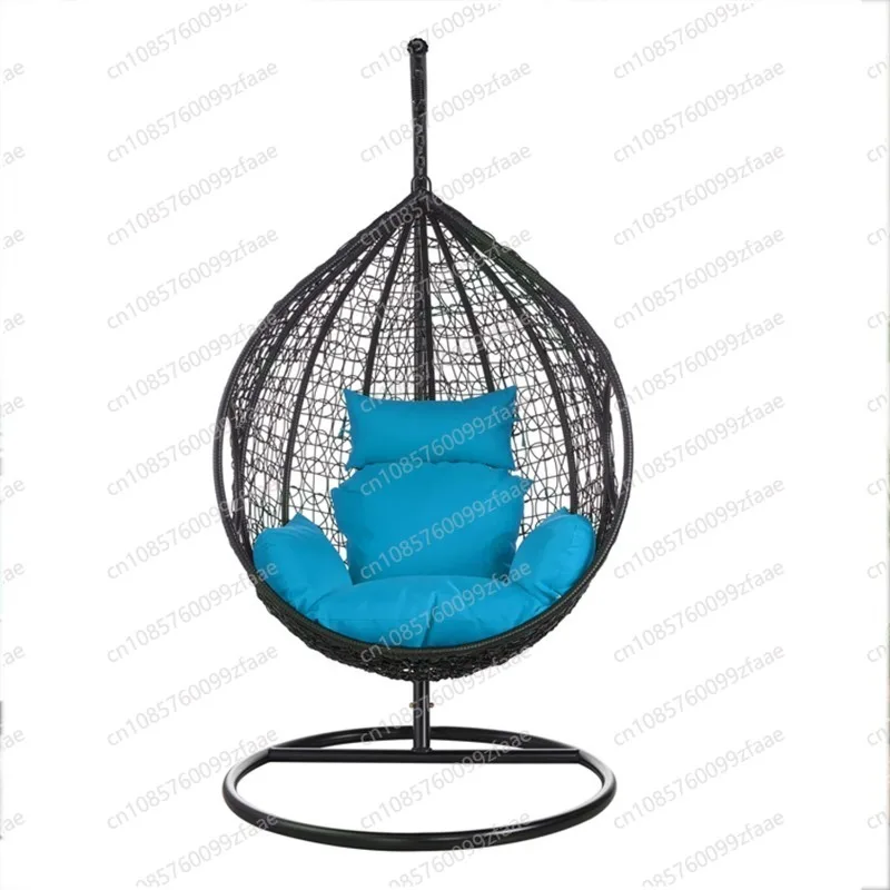 

Outdoor single rattan hanging hanging basket hanging chair balcony courtyard leisure carbon steel indoor swing