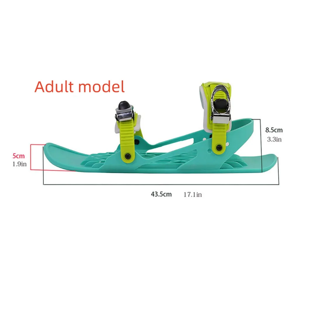 Adult Mini Ski Shoes Winter Outdoor Sports Equipment Snowboard Sledding Snow Ski Active Fun Supplies New Arrival