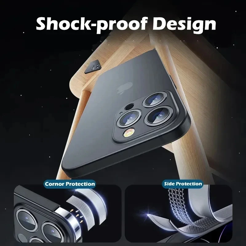 Für iPhone 13 Pro Hülle iPhone 11 12 13 Mini 14 15 16 Pro Max 16 Plus Cover Transluzenz Hülle iPhone 13 Pro