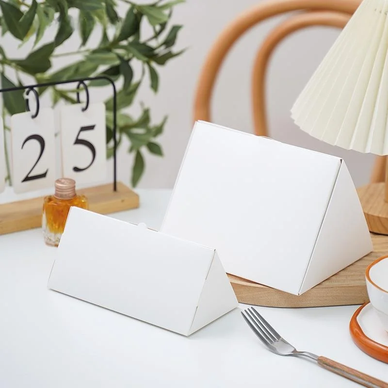 White  Kuehlor Packaging Box Japanese Style Simple Western Pastries Box for Small Cakes 3 Pieces 6 Pieces Pack - view 3