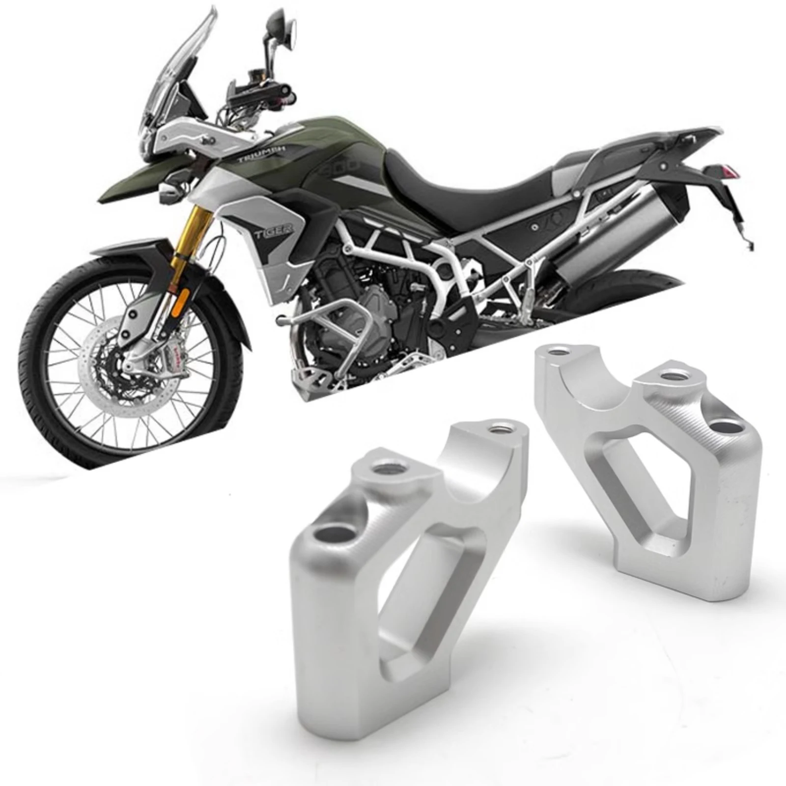 

Motorcycle Handlebar Riser Clamp For Tiger 900 850 800 Explorer 1200 Handle Bar