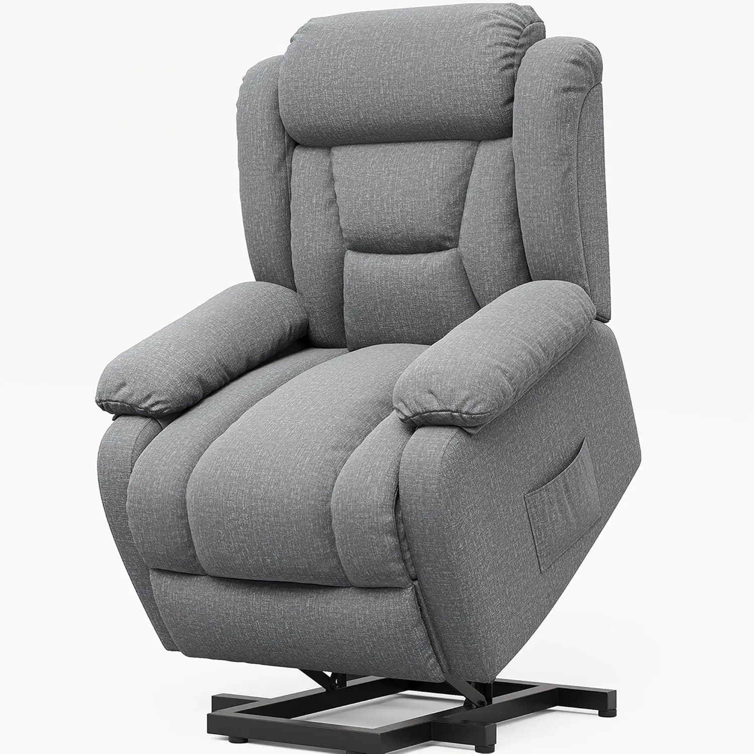 Power Lift Recliner Chair Elderly Sofa Remote Side Pockets Living Room Bedroom, Customized