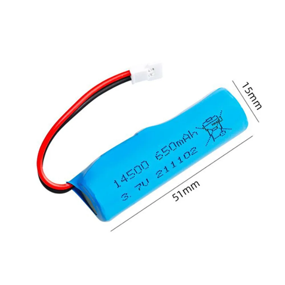 2/4 قطعة 686 RC قارب بطارية احتياطية 3.7 فولت 650 مللي أمبير ، شاحن USB ، 686 RC قارب بطارية XH 2.54 التوصيل