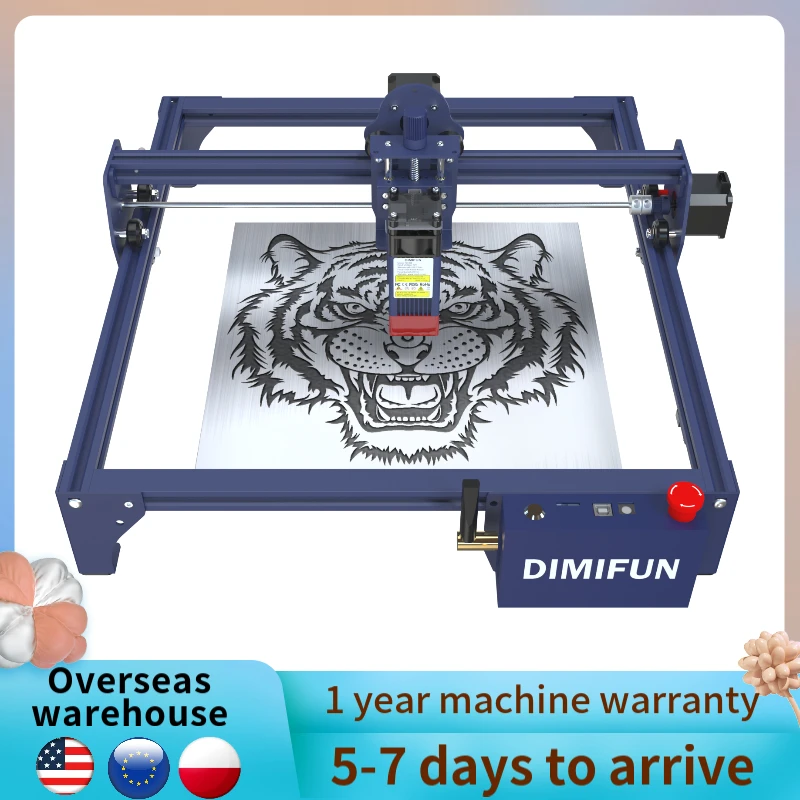 DIMIFUN 6W laser engraving machine, improve woodworking skills - offline control, Wifi connection——Working area 330*330mm