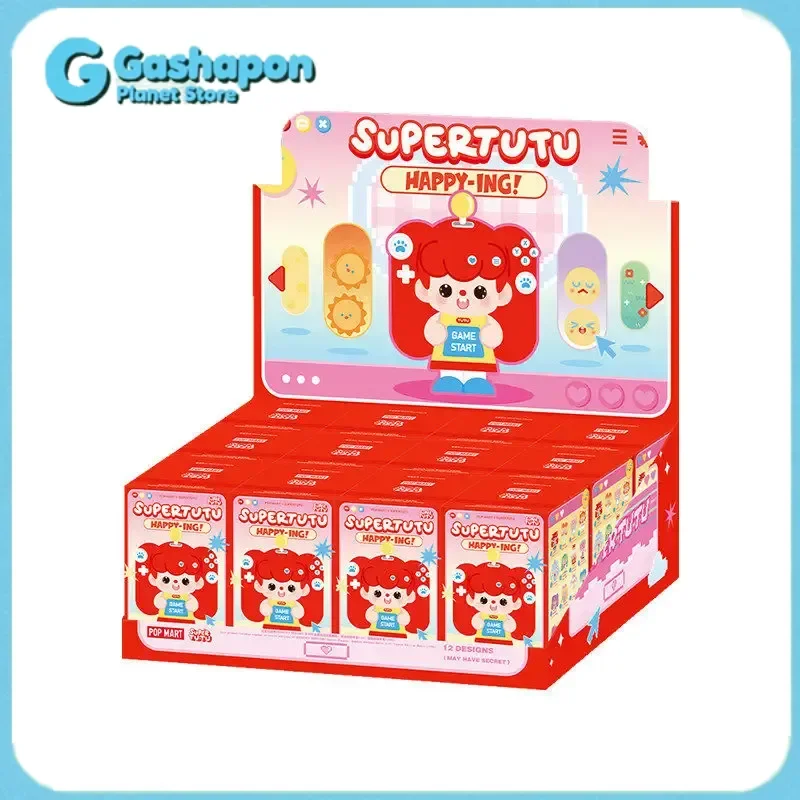 

POP MART SUPER TUTU Happy ING Series Blind Box Collectible Vinyl Figure Desktop Decoration Gift for Collectors