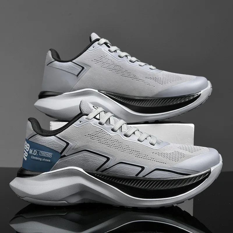 2025 New Unisex Platform Sneakers Lightweight and Breathable Fly Woven Running Shoes for Men Mesh Comfort Tennis Shoes for Women