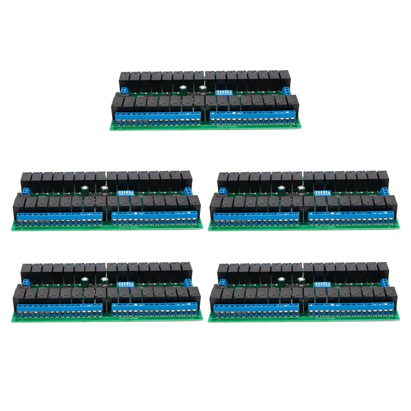 

【HOT A69Z!】5X R421C32 DC12V 32 Channels Modbus RTU RS485 Bus Relay Module UART Serial Port Board
