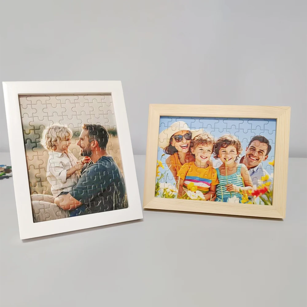 Custom Framed Wooden Puzzles, Personalized Gift Idea
