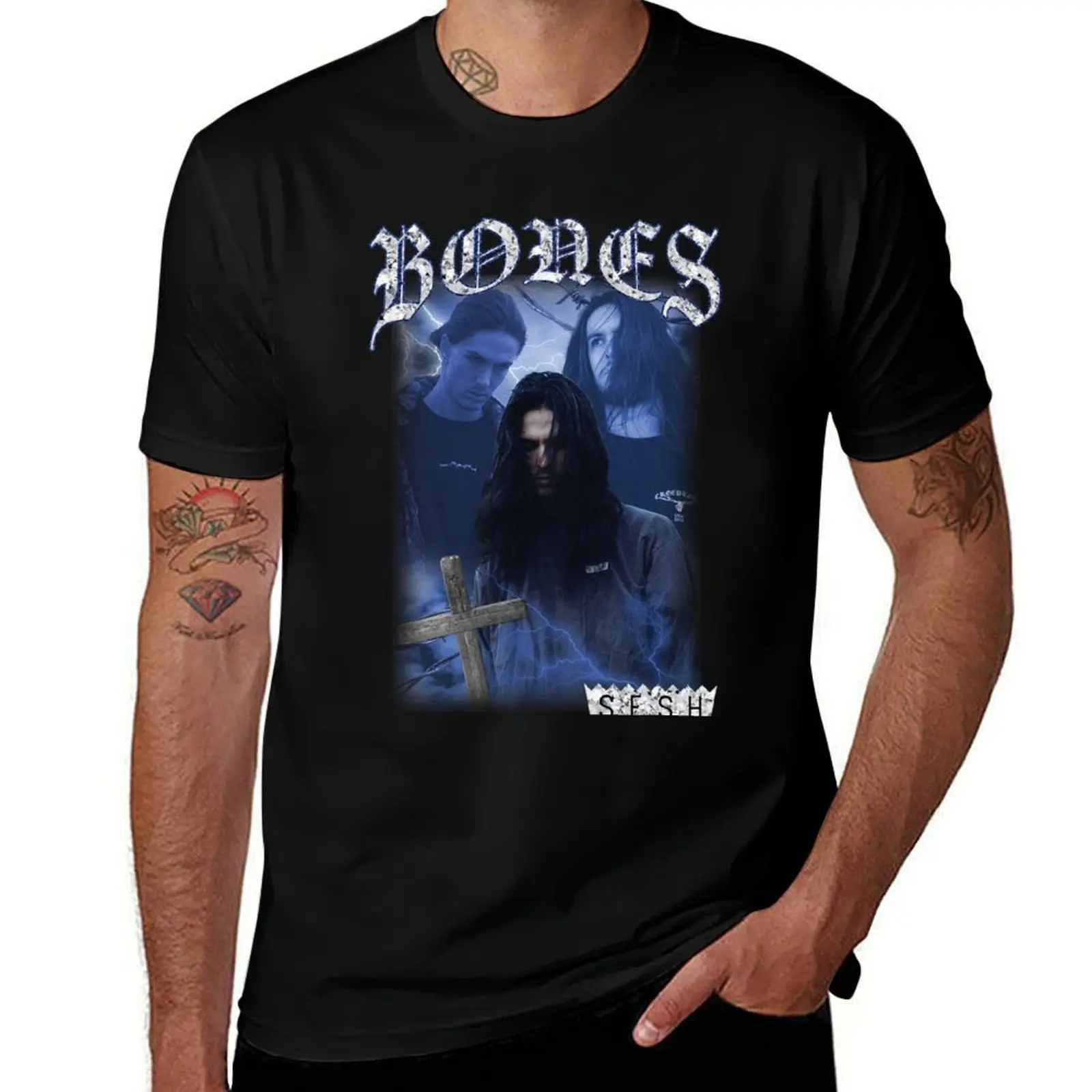 

Bones Vintage Bootleg Shirt T-Shirt graphic t shirts for man men t shirt cotton 100%