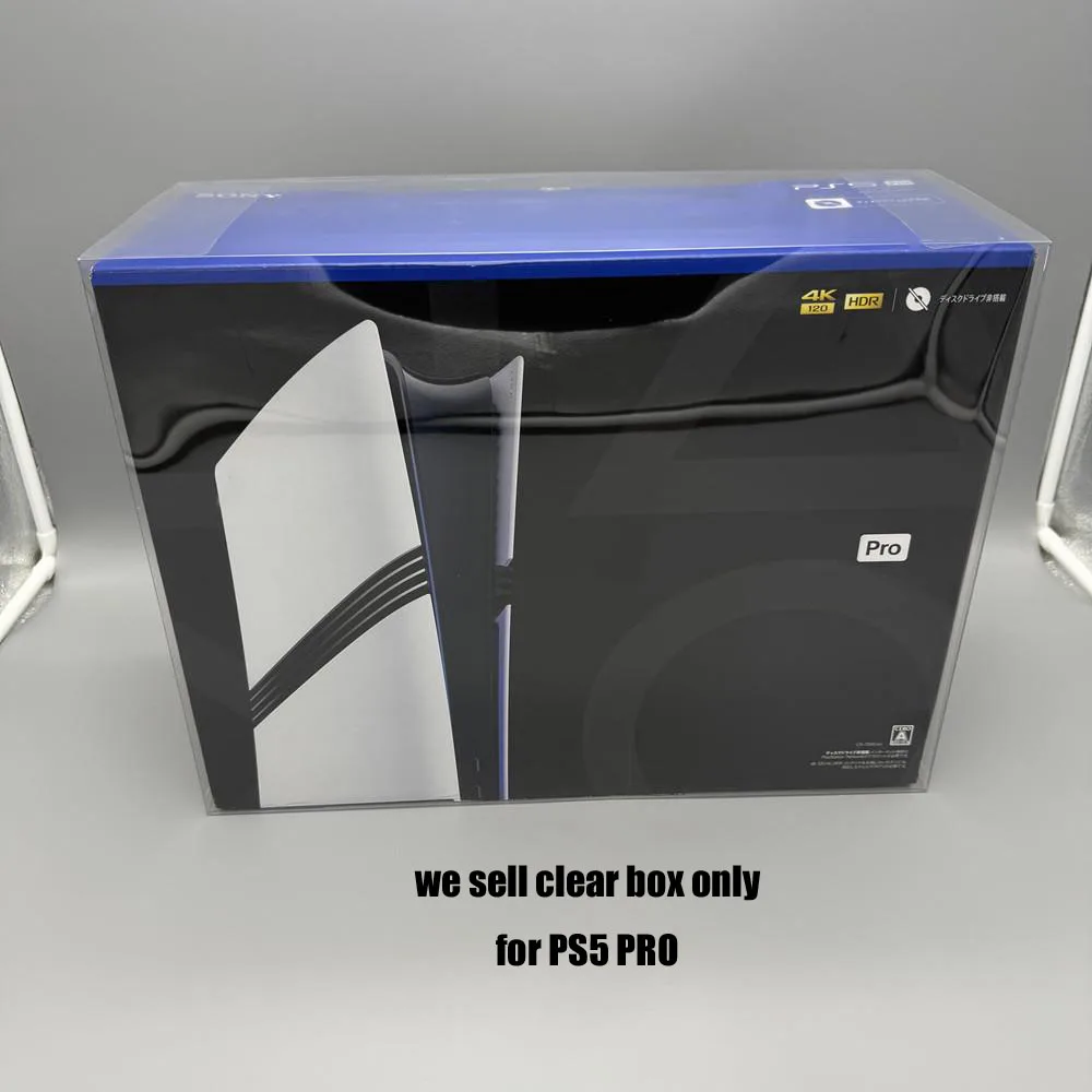 Clear transparent box For PS5PRO for Playstation5 PRO box plastic  PET Protector  collection storage