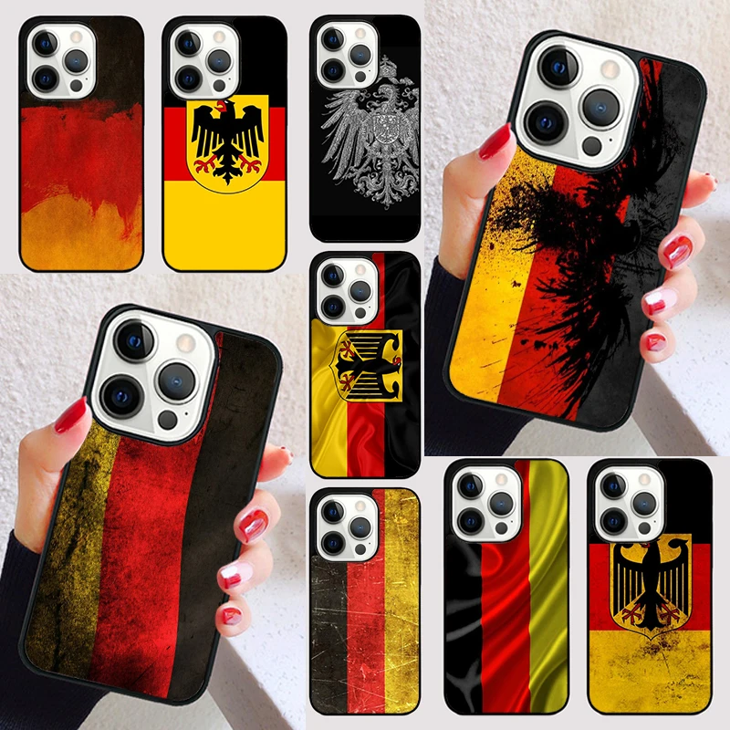 Germany Flag Banner cover For iPhone 15 16 13 12 11 14 Pro Max Mini Max SE 2020 7 8 15 16 Plus Phone Case