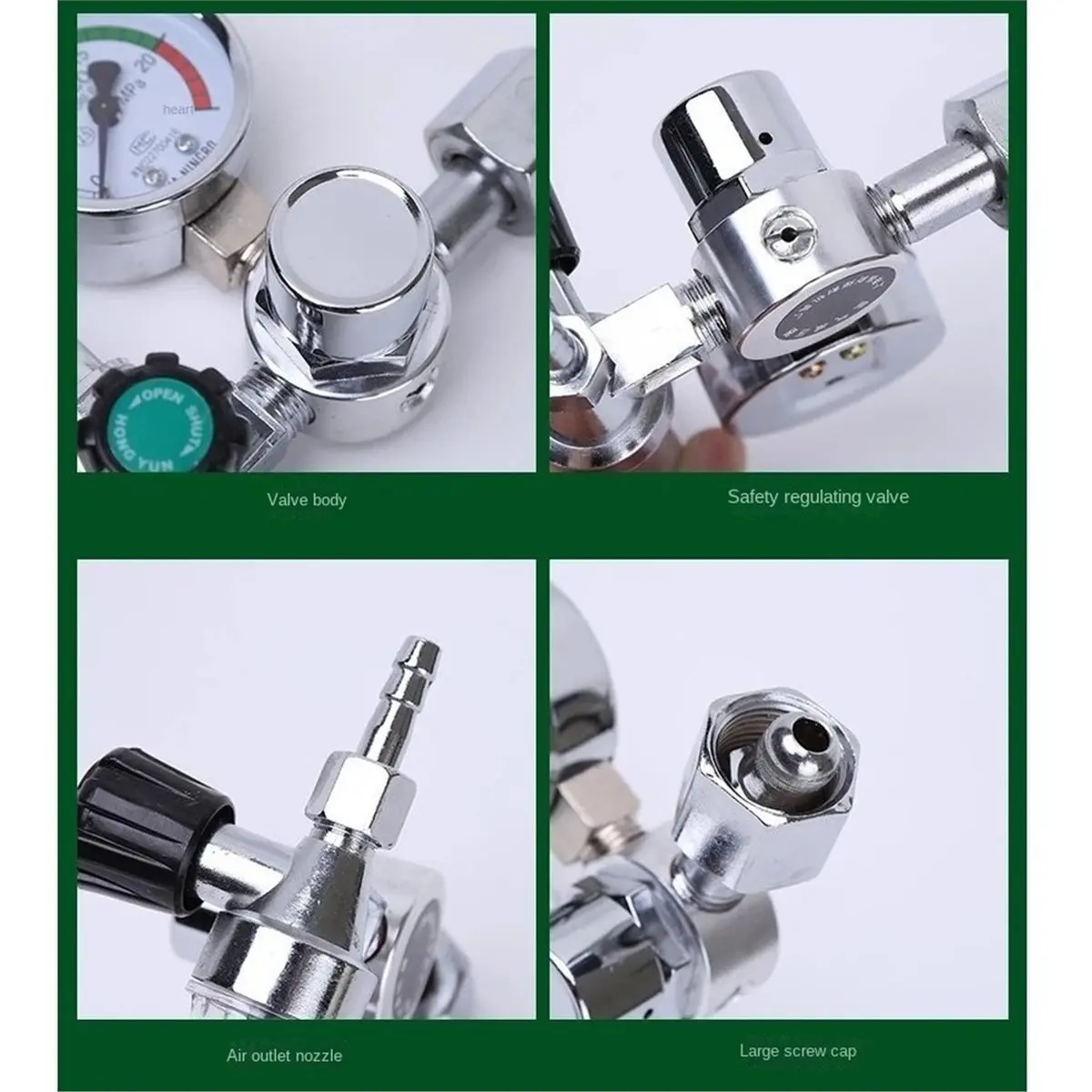 Meter 0-25Mpa Argon Regulator CO2 Mig Tig -Meter Gas-Regulators Flowmeter Welding Weld Gauge Pressure Reducer Flowmeter