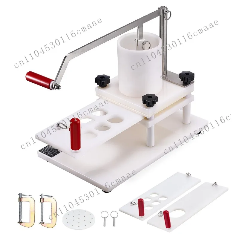 Commercial Manual Burger Patty Maker Machine with 3 Convertible Molds (2/4/5 Inch) for Beef Patty Production