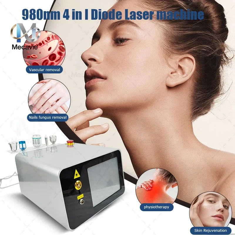 

Лазерный диодный аппарат 980 нм для удаления сосудистых звездочек и лечения онихомикоза (грибка ногтей) с сертификатом CE, универсальное устройство для удаления вен и лечения онихомикоза