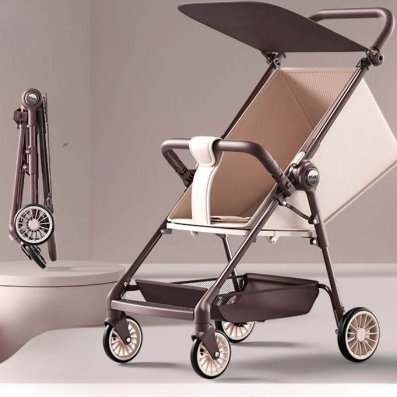 Can Lie and Sit Ultra-lightweight Travel Stroller Airplane,Folding Baby Carriage,Pocket Car,Children's Umbrella Car Baby Trolley