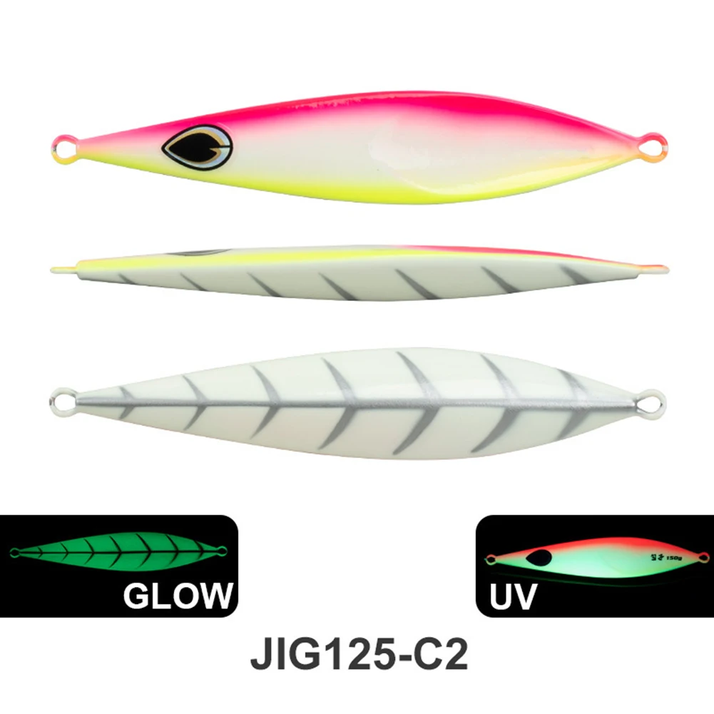 

Lifelike Design 150g Slow Pitch Fall Vertical Jig Lure Fishing Buffalo Jigging Metal Hard Bait Ideal for Tuna and Mackerel